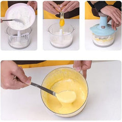 0.7 Liter Manual Food Chopper Vegetable Grinder Hand Press