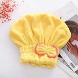 Soft Microfiber Flower Cap Towel For Women --- 2 PCS