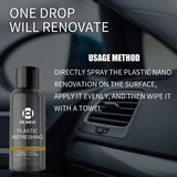 (Buy 1 get 1 free with Free Shipping)  Plastic Revitalizing Coating Agent (50ml) – Restore Shine & Protection to Your Car’s Plastic!